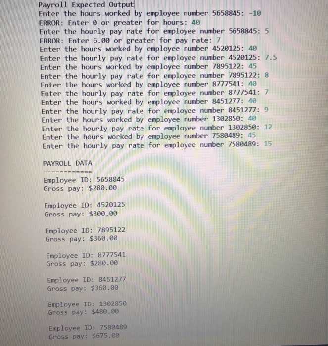 An array of seven integers to hold the number of hours worked