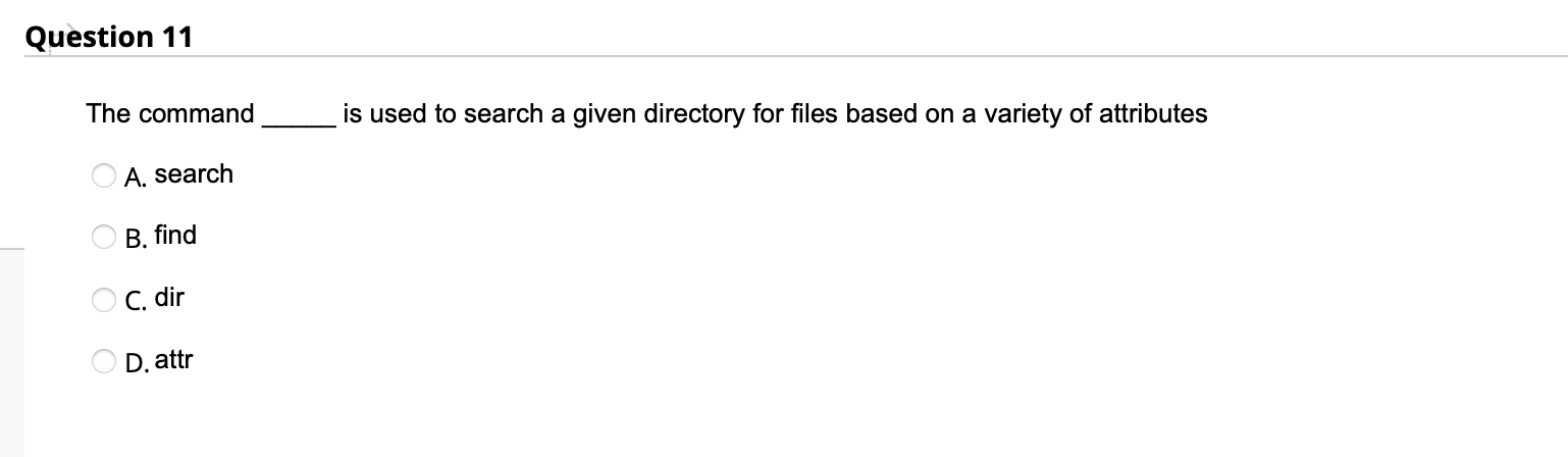 find -type f-size +50 c B. find -type f-size +50B C. find