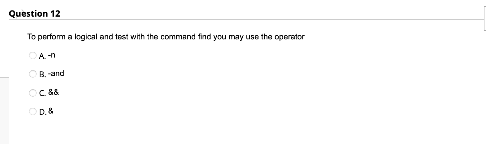 -type f-size +50b D. find -type f-size +50C The command is used