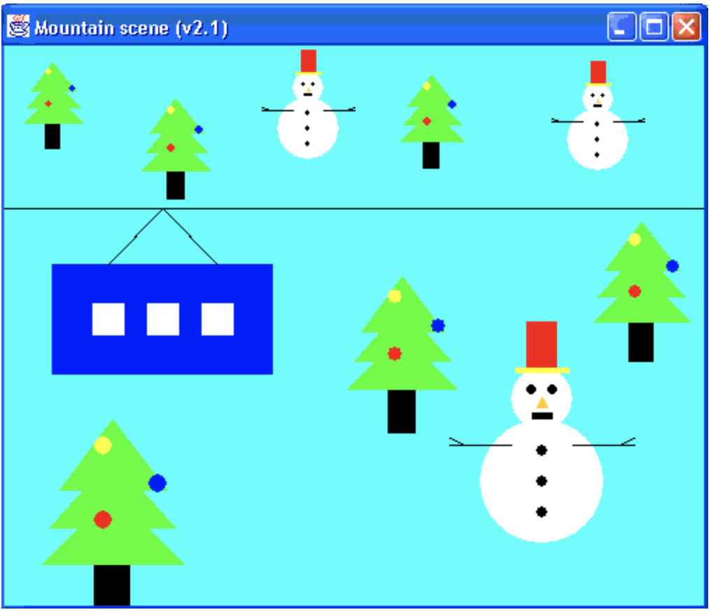 left area (this is the beginning of the drawing of a tree