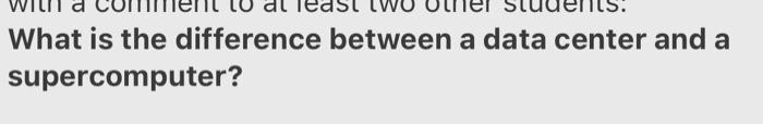 will give thumbs up What is the difference between a data center