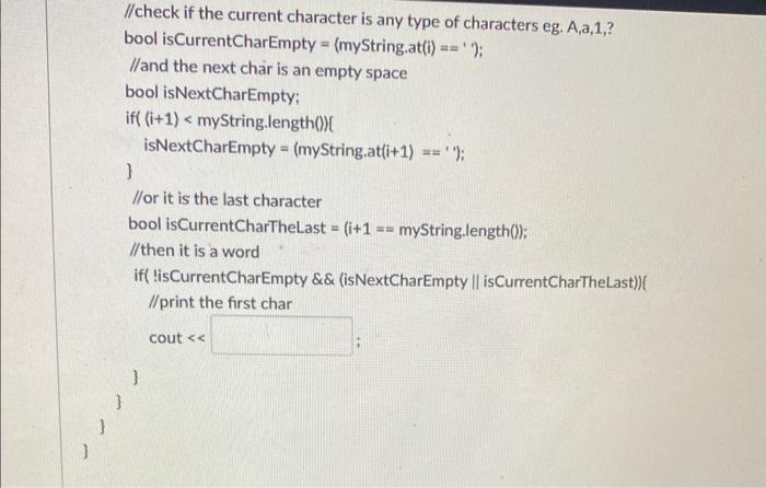 if the string argument is "Four score and seven years ago" the