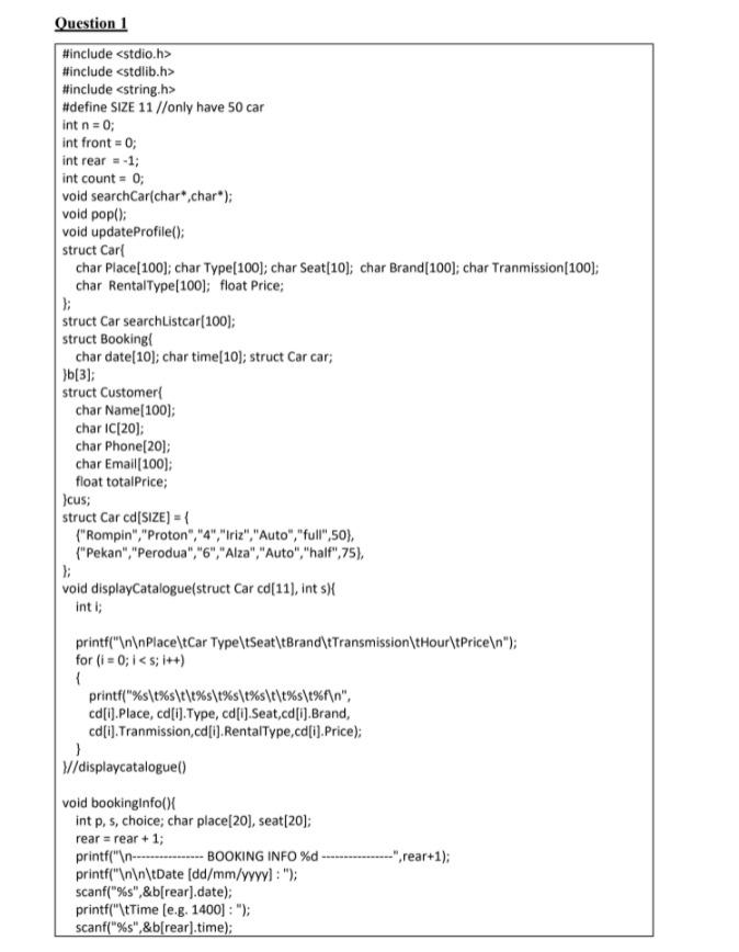  Question 1 #include #include #include #define SIZE 11 //only have 50