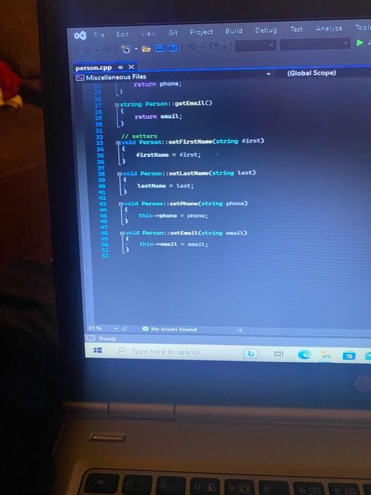 (do not change the class given to you). The progam will use