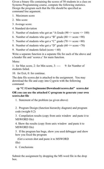 assignment 6 please help me get the correct code in C and