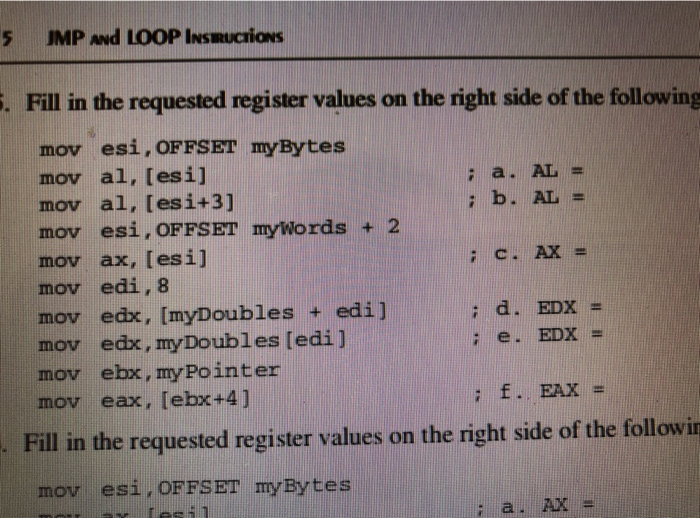  in 16 register in MASM in assembly code, write a procedure