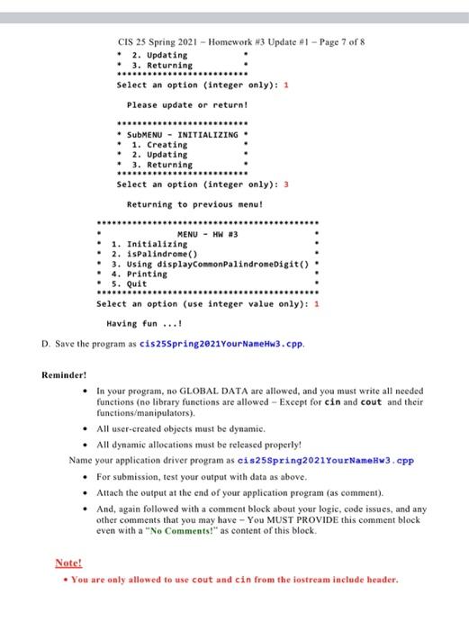 and use this as your updated class. For examples, if your first