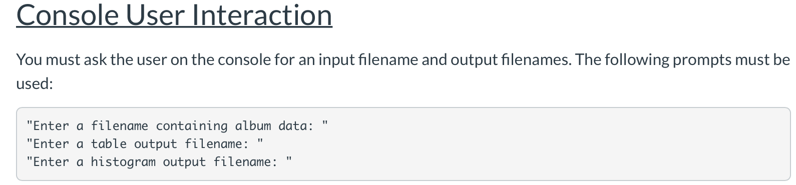 from a file and output two report files: one containing a formatted