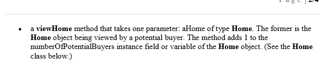 client of a real estate agency. Each Buyer object should keep track