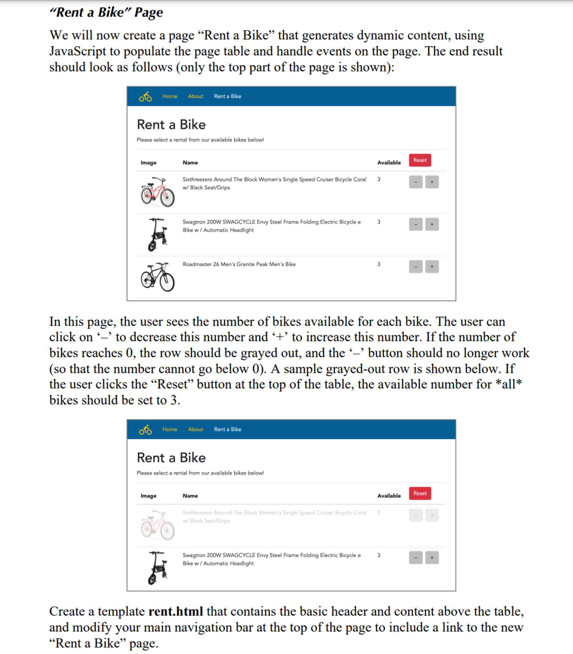 CS 530: Developing User Interfaces Assignment 2 Goals This assignment asks