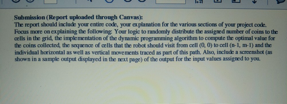 29th, 1 PM (Submission through Canvas) In this project, you will extend