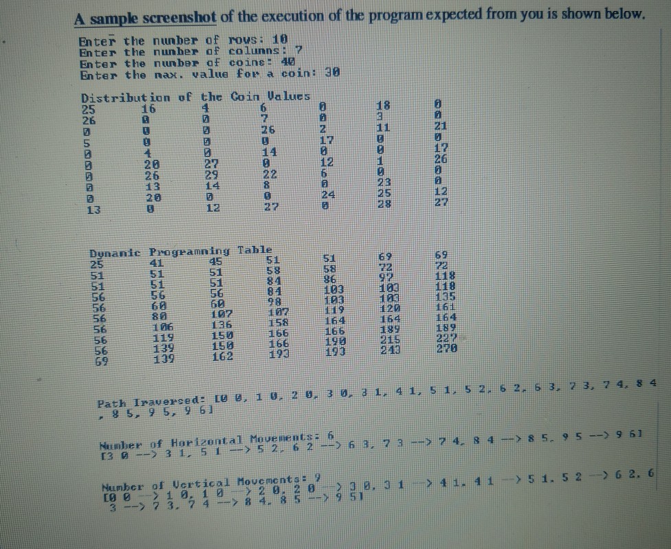 Collection problem in a two dimensional grid and implement the same. The