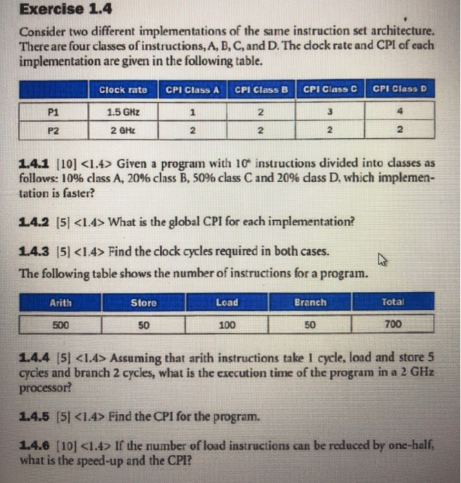  please do 1.4.3-1.4.6 step by step. Exercise 1.4 Consider two different