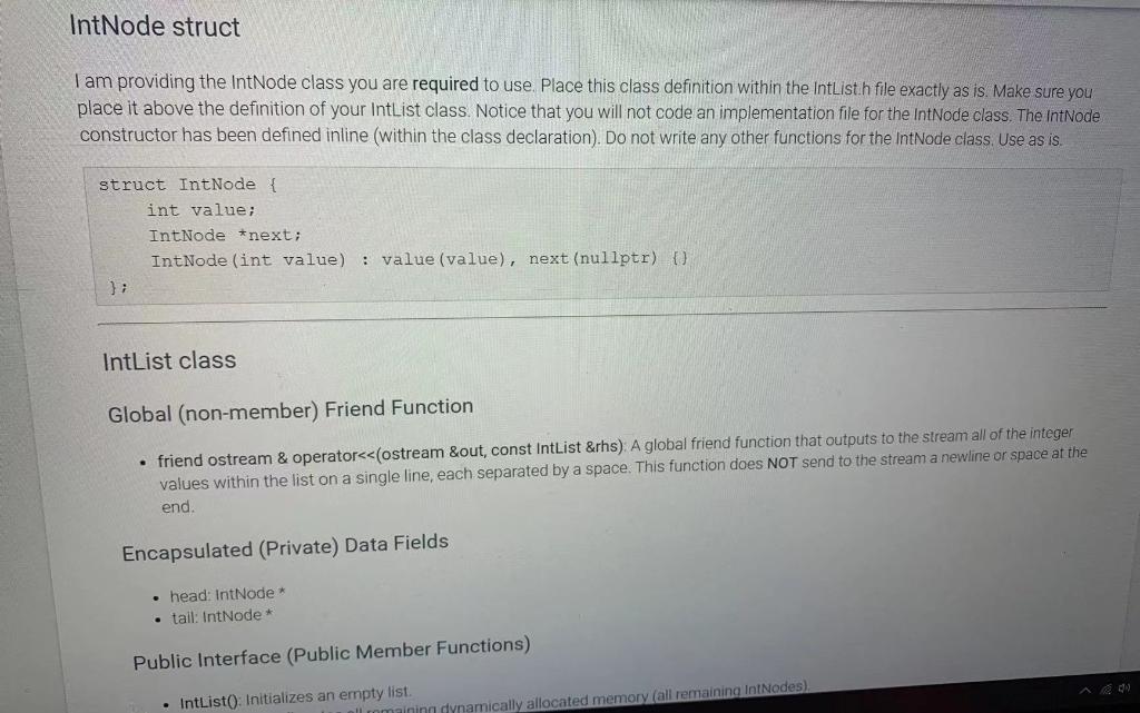  main.cpp #include "IntList.h" #include using namespace std; int main() { cout