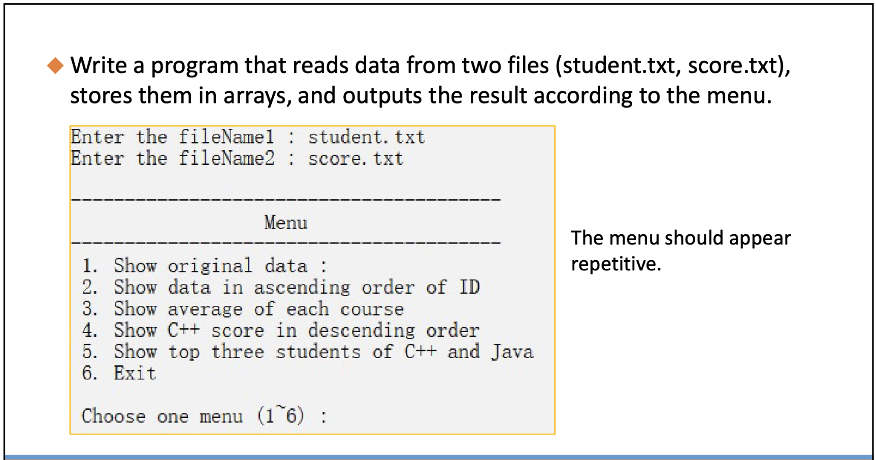  C++ ONLY!!! -Do NOT use Python/Java/ C / Javascript , etc.