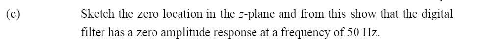 filter described by the transfer function: G(s)=s2+4s+1s2+1 The filter should have a
