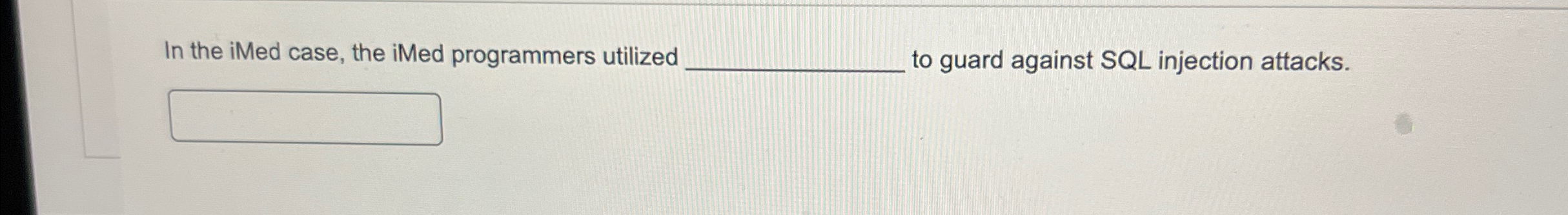  In the iMed case, the iMed programmers utilized to guard against