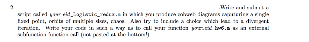 I need help writing the following MATLAB script and computation for my