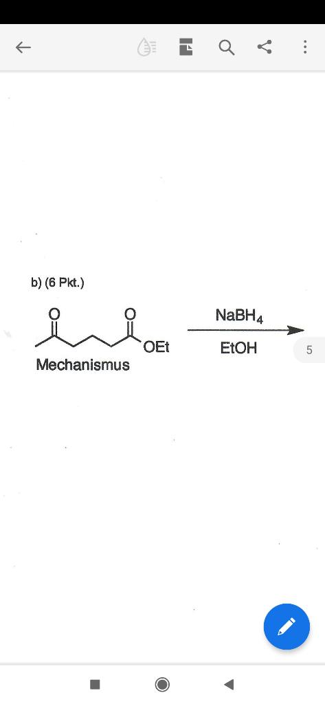  EtOHNaBH4 Mechanismus