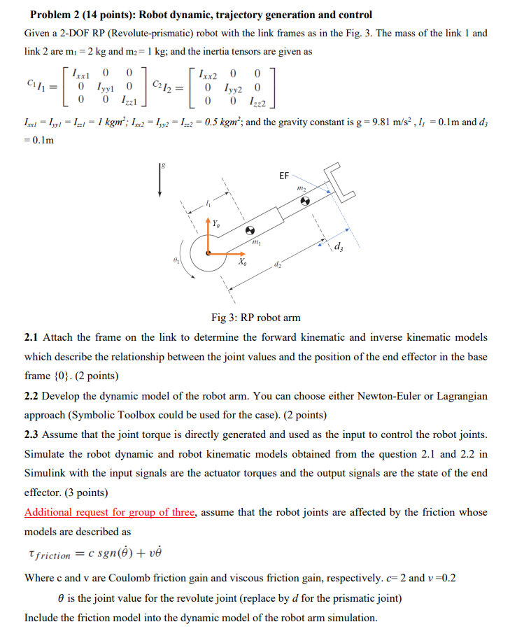 Noted: everything related to coding and simulating must be work on Matlab