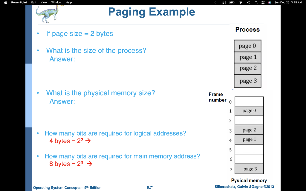 The topic is Memory Management in Operating Systems. Please answer but most