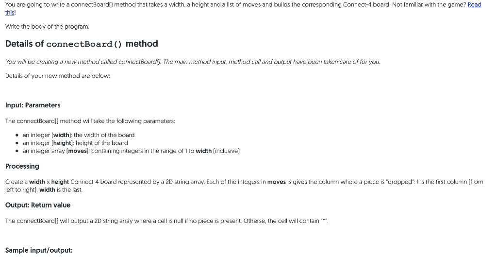 You just need to code after the comment ' Please start your