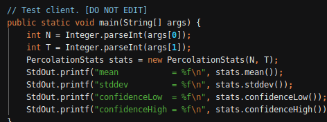 data structured int source; int sink; // Creates an N-by-N grid, with