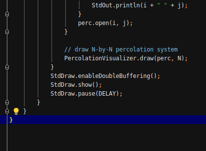 uf = new WeightedQuickUnionUF(this.N * this.N +2); sink=this.N * this. N +1;