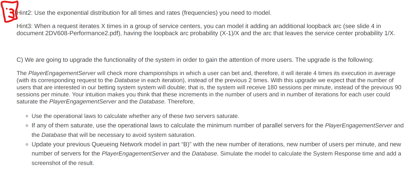 service to the users on sport events. We have observed the running