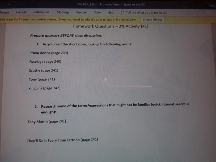 to edit it's safer to stay in Protected view Enable Editing Georgian