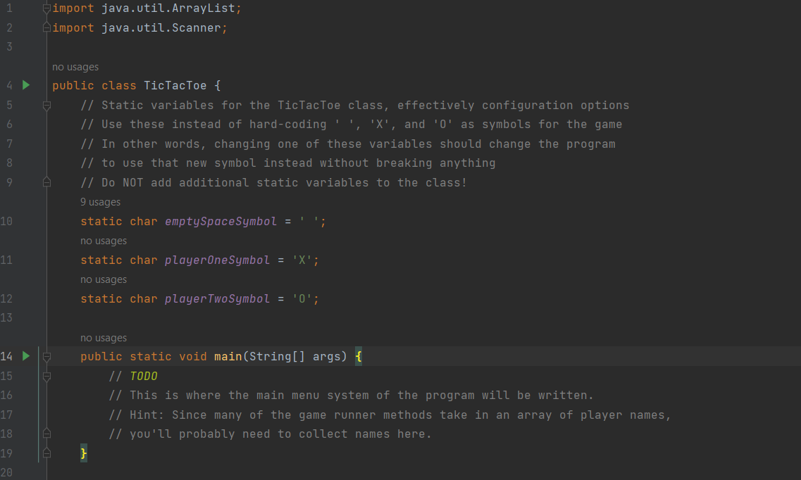 by making a game for him. In particular, he loves to play