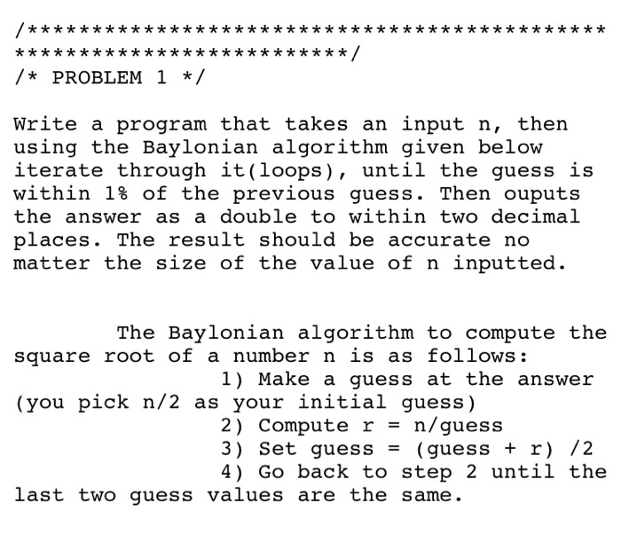 Java Programing /********************************************* **************************/ /* PROBLEM 1 */ Write a program that