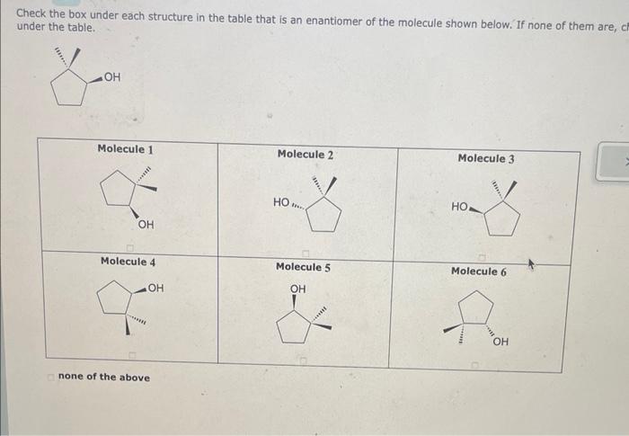 please help and explain Check the box under each structure in the