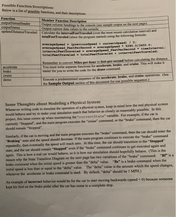 distance traveled over a period of time. This should be an interactive
