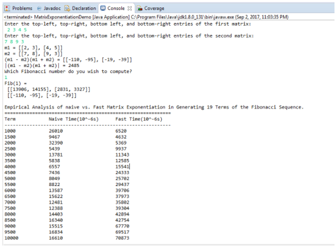 8.2 that will empirically comapre the performance of a naive and a