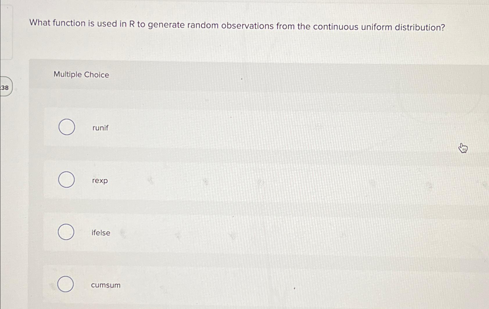  What function is used in R to generate random observations from