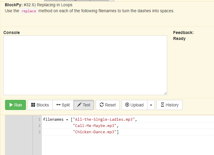 each element of the ist in Fahrenhiet. Use the code below to