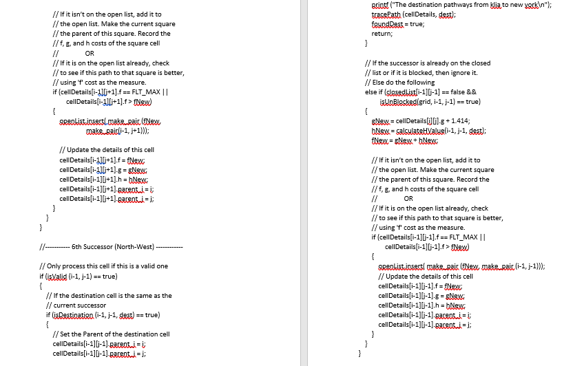 has // been reached or not bool isDestinatikolint row, int col, Pair