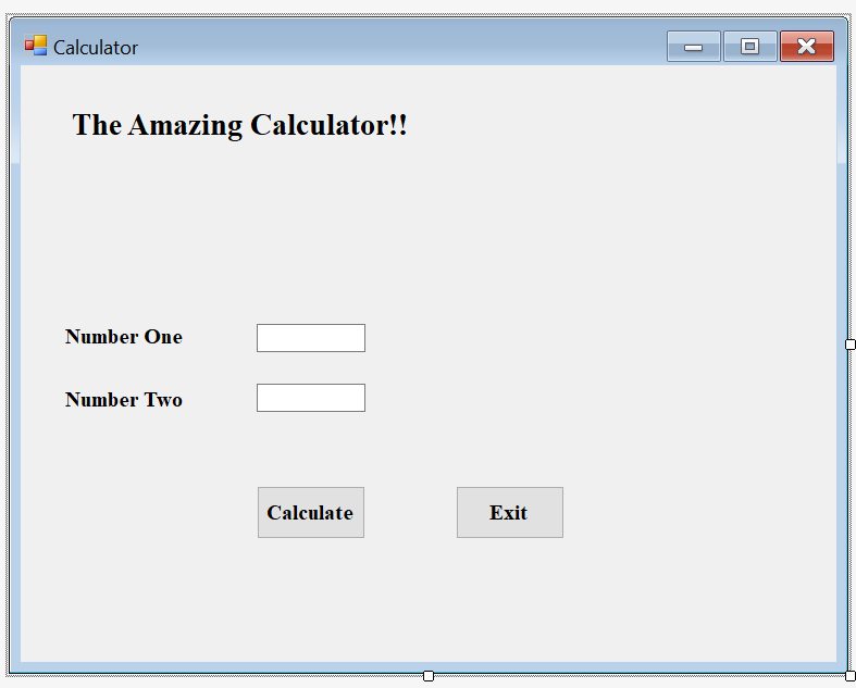 C# Program. Create a Windows application that has the functionality of a