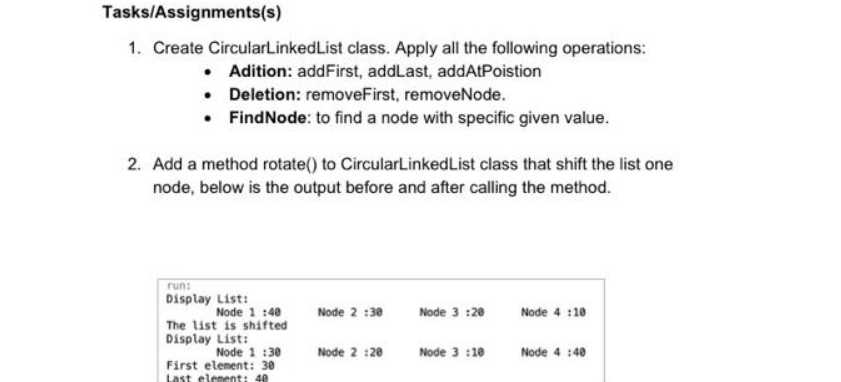 3 mom Circular linked list Singly Circular Linked List: It is just