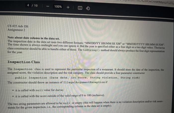 need to create a project importing a csv file and using its