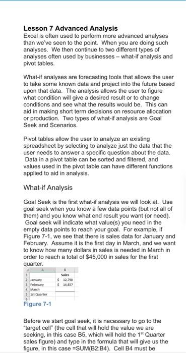 about the data. Data in a pivot table can be sorted and