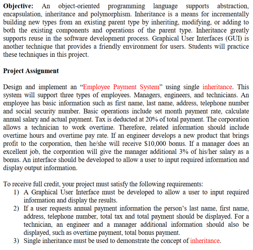  Need Help Completing this Project in C++ Objective: An object-oriented programming