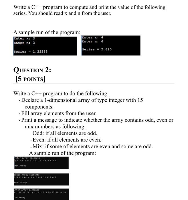 please i need this asap C++ Write a C++ program to compute