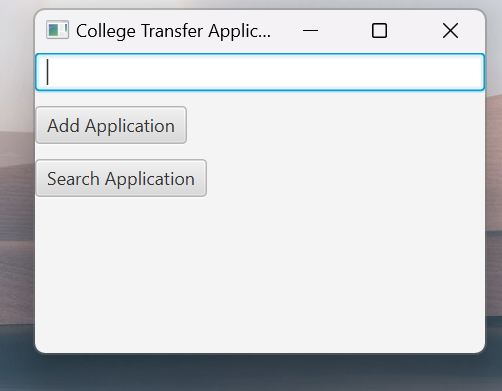 import javafx.application.Application; import javafx.scene.Scene; import javafx.scene.control.*; import javafx.scene.layout.*; import javafx.stage.Stage; public class