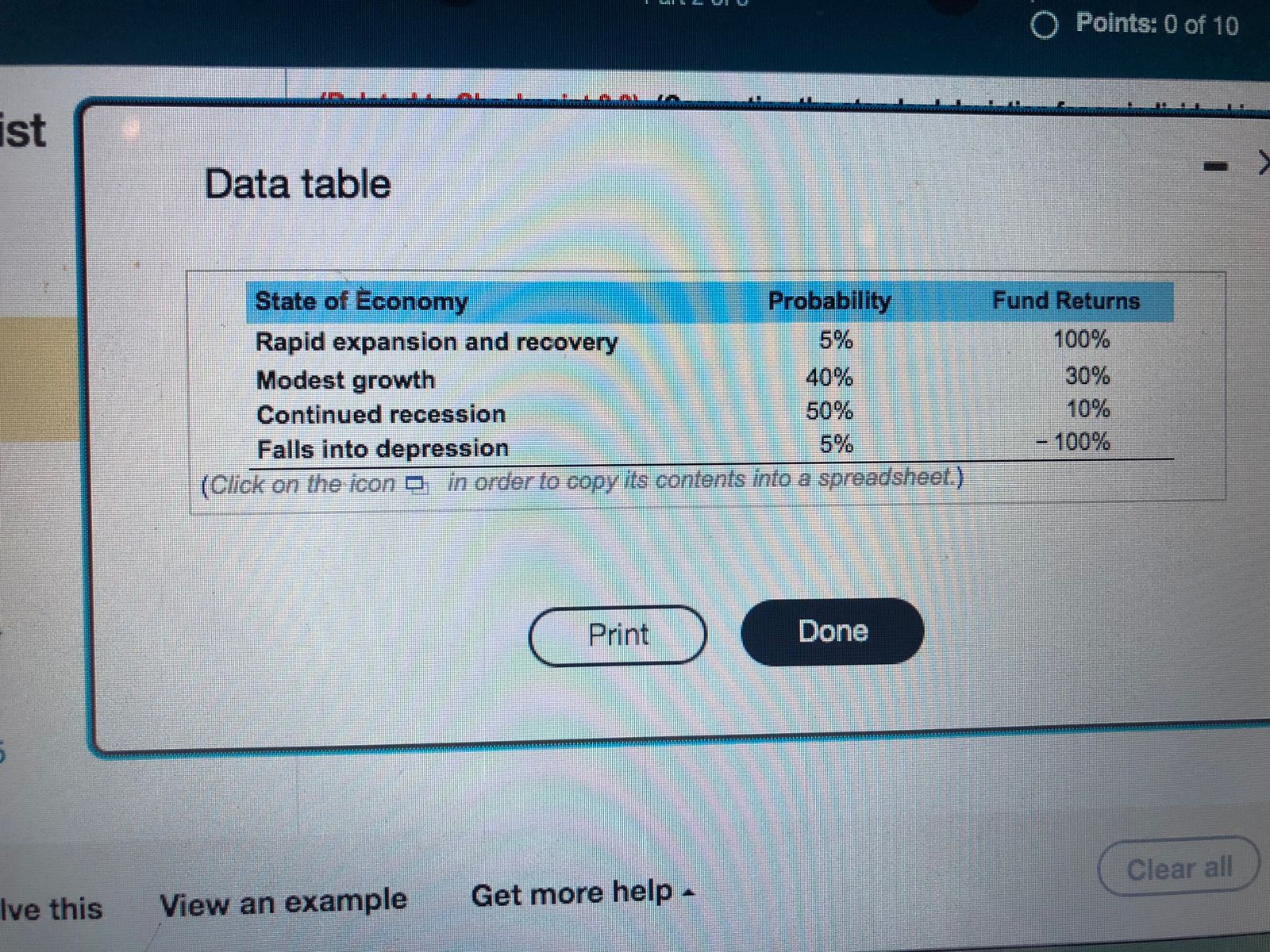 Finance homework please help :) Data table (Related to Checkpoint 8.2) (Computing