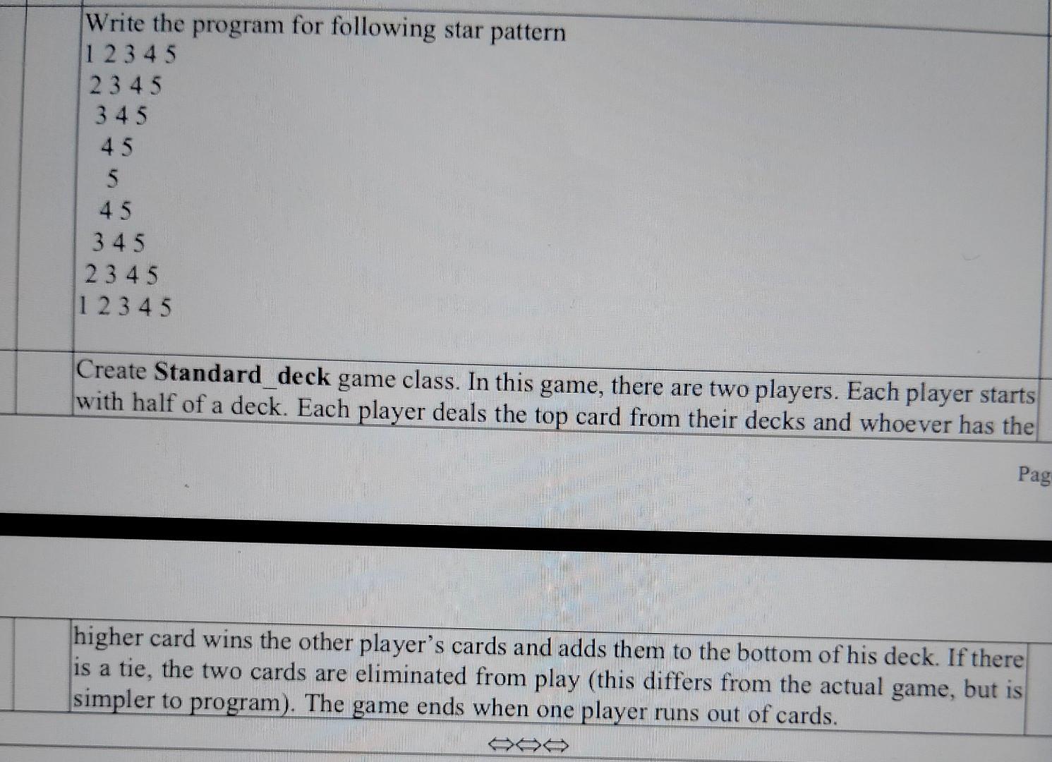 solve it fast plzzzz Write the program for following star pattern