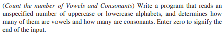 Single-Dimensional Arrays and C-Strings solve using c++ (Count the number of Vowels