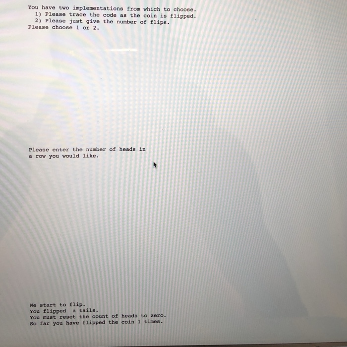 Please keep this objective in mind. Write a Menu class that runs