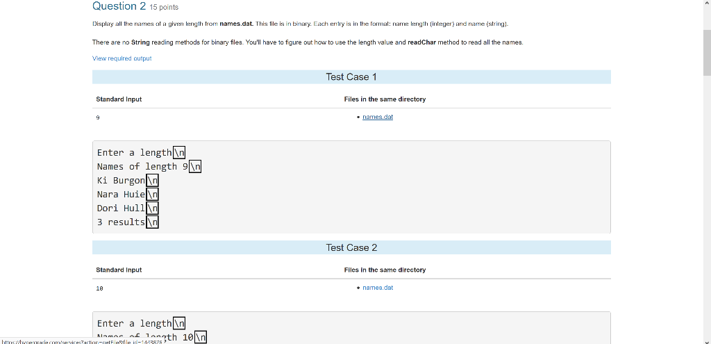 Write a Java program that reads the following: Display all the names